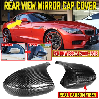 1 Pár Reálne Uhlíkových Vlákien Zozadu Strane Prípade Spätné Zrkadlo Spp Nahradenie Zrkadlo Pokrytie Upravené Na BMW E89 Z4 2009-2018