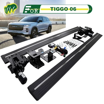 1Pair Pre Chery TIGGO 06 2023 SUV Truck Elektrické inteligencie stupačiek Bar Pedále Strane Krok Tyče s LED Svetlá