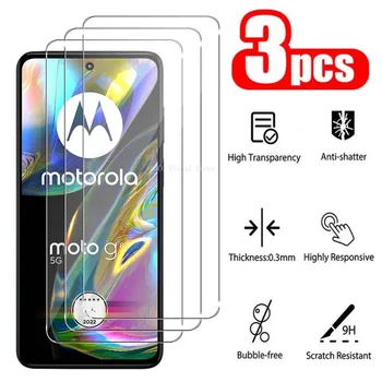 3ks Tvrdeného Skla pre Motorola Moto G22 G32 G42 G52 G82 Screen Protector pre Moto G62 5G G72 G82 5G G20 G30 Obrazovky Chrániče