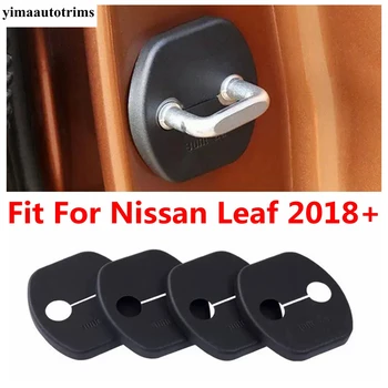 4 Ks Dverí Zamky Chránič Rám Dekorácie Kryt Výbava Pre Nissan Leaf 2018 - 2022 Plastové Interiérové Doplnky