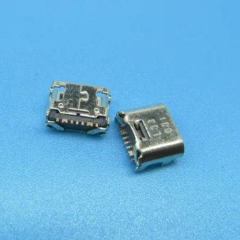 50pcs micro mini USB Nabíjací Port zásuvka Konektor dock konektor pcb Pre Samsung Galaxy Tab A T280 T285 T580 T585 A7 T375