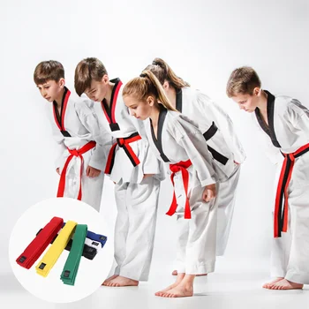 6 Ks pánske Oblek Taekwondo Pás Tréning Karate Darček Výstroj Deti Náramky Jednotné Black Man