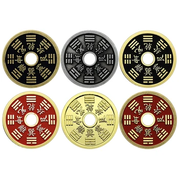6pcs/nastavte Čína Osem Diagramy Pamätné Medaily Božskej Mince obchod so Zberateľské predmety Umelecké Remeslá