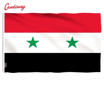 90 x 150 cm Sýrii Vlajky Zástavy Národnej vlajky na Festival Domáce Dekorácie banner tri hviezdy typu NN118