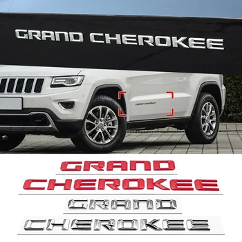 ABS 3D Písmená Pre Auto Blatník Strane Znak, Odznak s Logom Nálepky Jeep Grand Cherokee WK2 TÝŽDEŇ WJ SRT 2013 2014 2015 2016 Príslušenstvo
