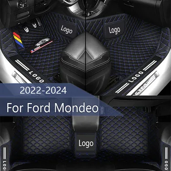Auto Podlahové Rohože Pre Ford Mondeo MK5 2022 2023 2024 Vlastné Auto Nohy Podložky Kožené Koberce, Interiérové Doplnky