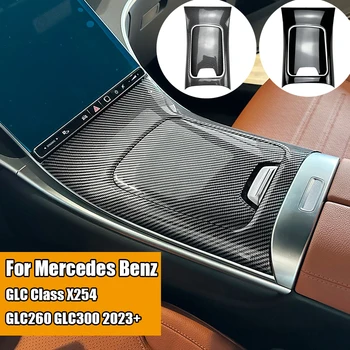 Auto stredovej Konzoly Panel Kryt Nálepky Súpravy Výbava pre Mercedes Benz GLC Triedy X254 GLC260 GLC300 2023+ Lesk Čierny Príslušenstvo