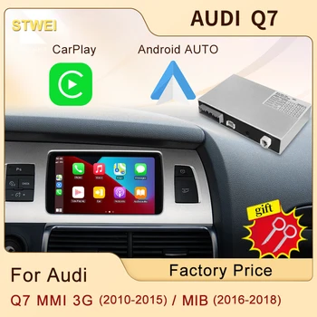 Bezdrôtové Apple CarPlay Pre Audi Q7 MMI 3G Q7 MIB 2010-2018 Auto Play Auto Zrkadlo Odkaz Predný Pohľad Kamery Zadnej strane Fotoaparátu