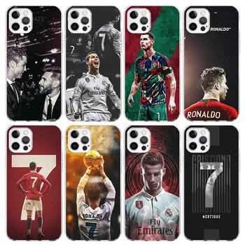 CR7 Futbalovej Hviezdy R-Ronaldo Telefón puzdro Pre iPhone 15 14 13 12 Mini 11 Pro Max Kryt 7 Plus X XS XR 8 + SE Silikónové Shell Tlače F