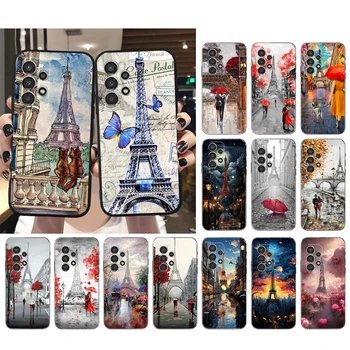 Eiffelova Veža Umenie Telefón puzdro Pre Samsung Galaxy A52S A04S A21S A23 A33 A13 A14 A32 A52 A53 A54 A51 A71 M51