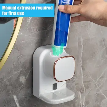 Elektrická zubná pasta Dávkovač Automatický Senzor, USB Nabíjanie, Dlho-trvajúce zubná pasta Držiteľ Kúpeľňa Príslušenstvo Pre Domáce