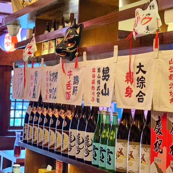 Japonský Štýl Líška, Mačka Maska Na Stenu Ozdoby Reštaurácia Hotel Home Decor
