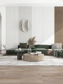 Japonský štýl pokojnej čaj stôl malý byt minimalistický čisté červené Nordic minimalistický moderného masívneho dreva kolo čaj stôl obývacej izby