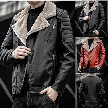 Jesenné a zimné výbušné jednu kožušinu integrované Amazon hrubý kabát faux kožené oblečenie pre mužov kabát cezhraničnej bunda