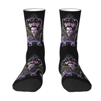 Kawaii Mens Ťažkých Kovov, Spevák, Herec Lemmys Ace Šaty Ponožky Unisex Breathbale Teplé 3D Tlač Posádky Ponožky