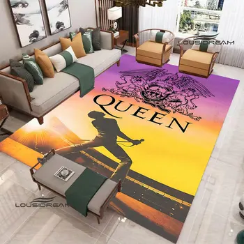 Kráľovná kapela tlač koberec, obývacia izba, spálňa non-slip koberec fotografie rekvizity umyváreň rohože dvere mat narodeniny darček
