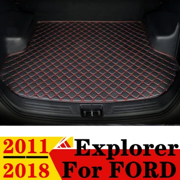 Kufri Mat Pre Ford Explorer 2018 2017 2016 2015 2014 2013 2012 2011 Ploché Bočné Zadné Cargo Koberec Líniové Kryt Chvost Boot Pad