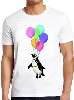 Lietajúci Penguin Balóny Lietať Zábavné Meme Kultový Film, Hudba Darček Tee Tričko M706
