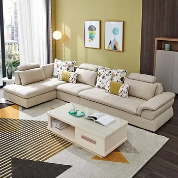 Loveseat GAUČ je moderný jednoduchý obývacia izba s umývateľný multi-osoba handričkou gauč