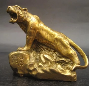 Meď socha Sľubný bronz tiger šťastie dekorácie feng shui produktov medi tiger dekorácie medi remeslá