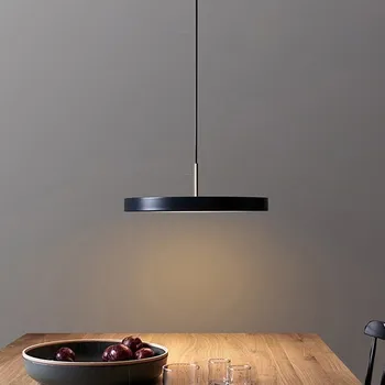 Moderný minimalistický prívesok svetlo LED Disk Svetlá Štúdia Dekor replika dizajn lampy, Spálňa, Obývacia Izba Office home design svetlo