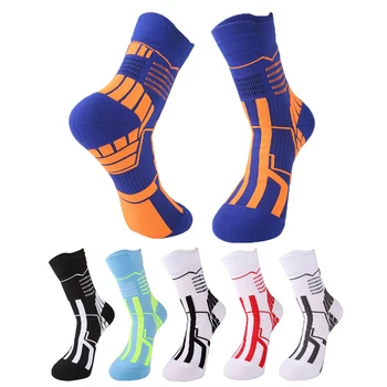 Muži Vonkajšie Športové Ponožky Unisex Uterák Spodnej Elite Basketbal Polovice Trubice Ponožky Ženy, jazda na Bicykli Beh Beh Ponožky 3Pairs / 1 Množstvo