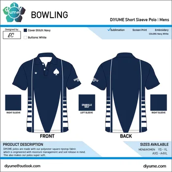 Najnovšie Bowling Polo Tričko s Krátkym Rukávom Pre Mužov, Ženy, Mládež Dve Tlačidlo Módne Retro Sublimačná Tlač, Ľahké, Pohodlné tričko