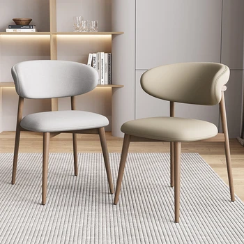Nordic Dizajnér Jedálenské Stoličky Z Masívu Simple Lounge Suite Jedálenské Stoličky Pohodlné Balkón Sedie Cucina Knižnice Nábytok