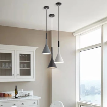 Nordic Prívesok Svetlá Moderné Závesné Lampy Minimalistický Jednoduchý Ľahký Multicolor Lampa 3 Hláv, Kuchyňa, Jedáleň, kaviareň