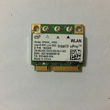 Nová Karta Intel WiFi Link 5300AGN Half Mini PCI-E Karty 450Mbps 533AN_HMW 802.11 a/b/g/n 2.4/5.0 GHz Bezdrôtové Karty