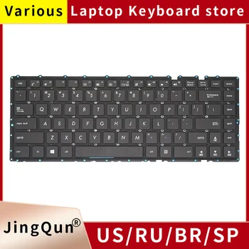 NOVÝ AMERICKÝ Čierna klávesnica pre Notebook ASUS A401 A401L K401 K401L MP-13K83US-9206 0KNB0-410KUS00 AEXK3U00010