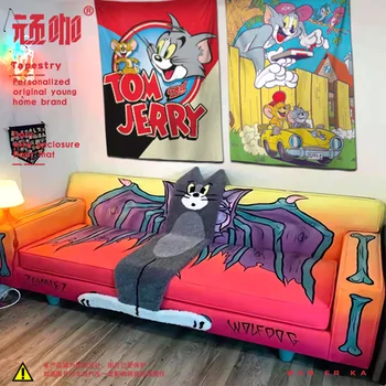 Nový Produkt Tom A Jerry Strana Oslavuje Happy Birthday Party Mačku A Myš Narodeniny Dekorácie Scény Layout