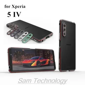 Obal pre Sony Xperia 5 IV Luxusné Deluxe Ultra Tenký hliníkový Bumper pre Sony Xperia 5 IV + 2 Filmu (1 Predné +Zadné 1)