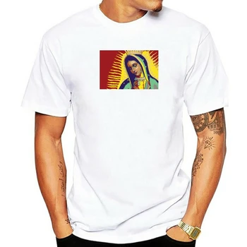 Panna Mária Z Guadalupe Kultúry Dámske Tričko Hip Hop Bežné Plodiny Hornej Ulici Značky Tee Tričko Fashion Priedušné Tričko Žena