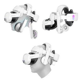 Pohodlné& Flexibilné Hlavou Popruh pre VR Headset Čelenky s 180° Nastaviteľnosť & potlačenie Šumu Technológia