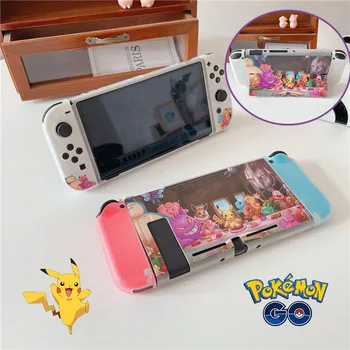 Pokémon Pikachu Ochranný plášť pre Nintendo Prepínač OLED, NS Anime Gengar Ručné Oddeliteľné Shell Hra Príslušenstvo Kryt Darček
