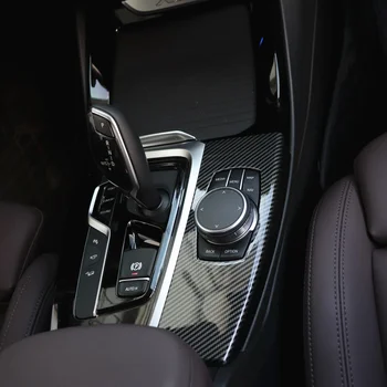 Pre BMW X3 X4 IX3 G01/G02/G08 M Šport 1PCS ABS Uhlíkových Vlákien Prevodovka Panel Výbava Kryt Auto Príslušenstvo