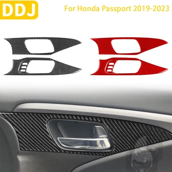 Pre Honda Pas 2019 2020 2021 2022 2023 Príslušenstvo Uhlíkových Vlákien Auto, Interiér Predné Dvere, Panel Rukoväť Výbava Nálepky