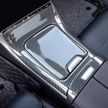 Pre Mercedes-Benz GLC X254 2023 2024 ABS Uhlíkových Vlákien Auto Radenie Panel Strednej Pohár Vody Kryt Výbava Príslušenstvo