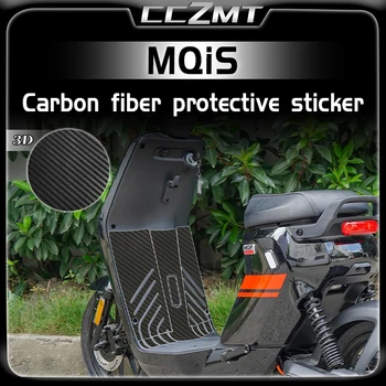 Pre NIU MQiS 3D carbon fiber ochranné nálepky dekoratívne samolepky float nálepky proti poškriabaniu upravený príslušenstvo