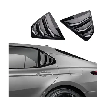 Pre Toyota Camry 2018-2023 Príslušenstvo Zadné Bočné Okná Žalúzie Air Vent Lopatka Odtiene Kryt Výbava Žalúzie - Lesklý Čierny