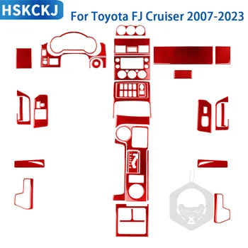 Pre Toyota FJ Cruiser 2007-2023 Príslušenstvo Uhlíkových Vlákien Interiéru Vozidla Grar Nástroj Cupholder odvzdušňovací Panel Výbava Nálepky
