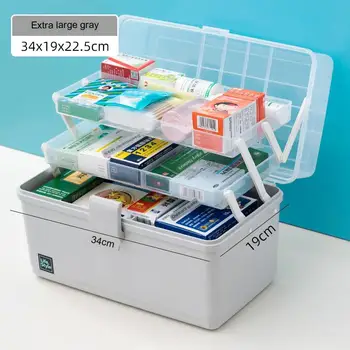 Prenosné plastové multi-layer medicíny box, prenosné skladacie úložný box na hračky, box, skladovanie a organizácie box, medicína box