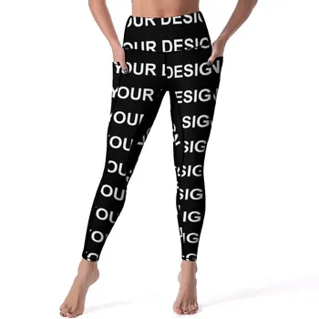 Pridať Dizajn Prispôsobený Sexy Legíny Zákazku Váš Obrázok Vysoký Pás Jóga Nohavice Leggins Žena Grafický Cvičenie Športové Nohavice