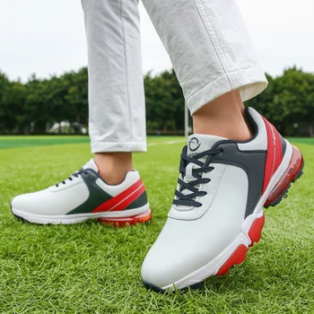 Profesionálne Mužov Golf Športové Tenisky Kožené Topánky na Golf Stud Najvyššej Kvality Mládež Luxusné Značky Golfista Školenia Topánky s Hrotmi