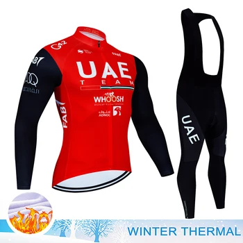 SAE Jersey Cyklistika Muži Nastaviť Oblečenie pánske Zimné Thermal Fleece Športové Mtb Muž Kompletný 2024 Muž Suit Mens Oblečenie Jednotné Štartovné