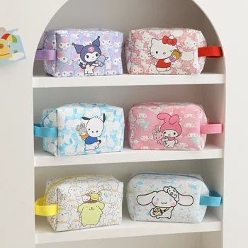 Sanrio Peračník Hello Kitty Kuromi Cinnamoroll Veľkokapacitný Úložný Wash Bag Študent Ceruzky, Písacie Potreby Taška Školské Potreby