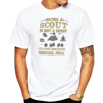 Scout Post Apocalyptica Prežitie Zručnosti Muži T-shirt Vytlačené Mužov Tričko Oblečenie