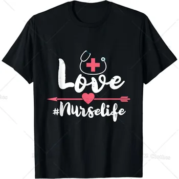 Sestra Život Láska Lekári T-Shirt okolo Krku a Krátke Sleeve Tee pre Ženy Muži