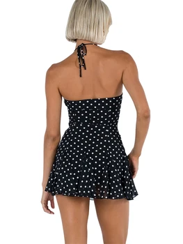 Sexy Vintage Čipky Bodycon Mini Šaty s Nízkou sa vrátil a Backless Dizajn pre Ženy s Strán Clubwear - Louatui Y2K Ísť Von